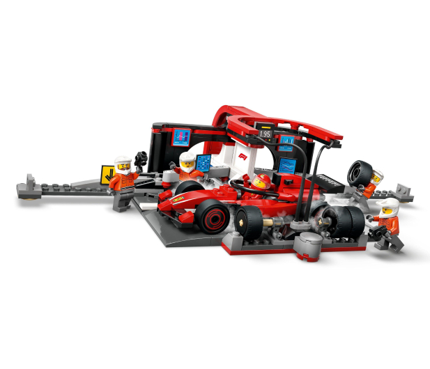 LEGO City 60443 F1® Pit stop i mechanicy z bolidem Ferrari - 1298083 - zdjęcie 4